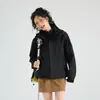 Chaqueta Popular 75D de Doble Warp y Weft para Hombres y Mujeres, Tres en Uno, Negro Dorado, Forro Térmico de Grafeno, Conjunto de Dos Piezas para Exteriores