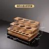 Suporte Criativo de Bambu e Madeira para Taças de Vinho para Uso Doméstico, Dispensador de Vinho, Rack Especial para Armazenamento de Vinho, Suporte de Exibição Perfurado