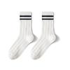 Calcetines blancos de becerro para niños, verano, calcetines de tubo huecos delgados, calcetines jk a rayas, medias sin costuras, una generación de cabello