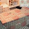 Toalha de Mesa de Desenho Animado de Celebridade da Internet Coração de Menina Fofa Fundo para Fotos Quarto Infantil Dormitório de Estudante Decoração de Mesa Pano Pano de Desenho Animado