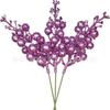 Ramo de 15 Cabezas Rosa Brillante Blanco Rojo Dorado Accesorios Navideños Decoración Ramo DIY Accesorios para Varilla de Flores Baya