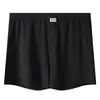 Venta al por mayor de Ropa Interior para Hombre Huajielong de Color Sólido con Textura de Seda de Hielo, Boxer Transpirable para Hombre de Cintura Media y Tallas Grandes, Disponible para Dropshipping