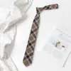 Uniforme Japonés JK Corbata Camisa Mujeres Estilo Universitario DK Estudiante Corbata Hombres Manos Estilo Coreano Retro Moderno Azul Dorado