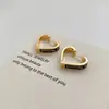 Pendientes de Corazón Carta de la Emperatriz Viuda 2026 Nuevo Estilo Pinzas para Orejas de Gama Alta Aro Metálico con Forma de Corazón Pendientes Punk