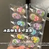 Cinta correctora de tulipán de cristal de hielo estilo gelatina, moderna y estéticamente agradable, tamaño pequeño, cinta correctora simple para estudiantes
