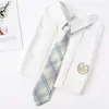 Jk a cuadros estilo japonés corbata de moño floral corbata para mujer estilo universitario para hombre corbata de moño para foto de graduación con camisa uniforme de marinero