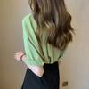 Verão Nova Moda Elegante Camisa Branca Mulheres de manga curta Design Sense Nicho Feminino Top Loose Coreano Estilo Camisa da moda