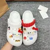 2025 Nuevo Estilo Zuecos Hebilla de Zapato Ins de Gama Alta Dibujos Animados Cuerda Trenzada Gato Lindo Moda Versátil Estilo Hada Hebilla de Zapato