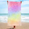 Toalla de playa para nadar en la costa, toalla de playa de microfibra de secado rápido, impresión, toalla absorbente, chal transfronterizo, cojín, venta al por mayor