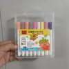 Caneta Marcadora Acrílica para Novos Produtos Transfronteiriços 603-48 Haste Triangular, Caneta de Pintura Regular para a Temporada de Volta às Aulas, Caneta de Pintura à Base de Água para Crianças