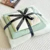 Juego de Ropa de Cama de Algodón Lavado de Cuatro Piezas Marca Antarctic para Uso Doméstico, Funda de Edredón Doble, Juego de Sábanas de Tres Piezas para Dormitorio de Estudiante