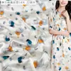 Tecido de Cetim com Alta Elasticidade Tecido Floral Zero Seda de Amora Vestido Camisa Tecido Cheongsam