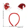 Envio direto da fábrica, faixas de cabeça de Natal transfronteiriças, presilhas de cabelo do Papai Noel, faixas de cabeça de urso de desenho animado, adereços de cabeça de boneco de neve