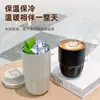 Caneca de café de aço inoxidável 316, estilo popular, design em forma de pétala, alta qualidade, copo de bebida de uso duplo, garrafa térmica de café octogonal