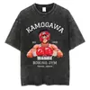 Camiseta Vintage de Algodón Lavado Anime Hajime No Ippo Kamogawa