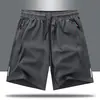 Shorts Masculino Calça Casual Tamanho Grande Shorts Esportivos para Corrida Masculino Verão Seda de Gelo Fina Secagem Rápida Calça de Cinco Pontos Reta