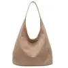 Bolsa Grande de Camurça para Axila para o Trabalho 2024 Nova Bolsa Tote Retrô Outono Casual Grande Capacidade Bolsa de Axila