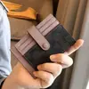 Ventas Directas de Fábrica Diseño de Nicho Tarjetero de Gama Alta Estudiante Femenina Billetera Ultra Delgada con Hebilla Portatarjeta de Licencia de Conducir Anti-Desmagnetización