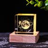 Adornos de alce lunar con forma de luna y nubes lluviosas, con cristales luminosos y tallados en el interior, regalo de cumpleaños para niñas, descompresión.