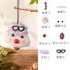 Novo modelo de pingente de filhote de casca de árvore DIY sino de casca natural decoração de bolsa de carro boneca de vagem materiais artesanais