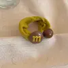 Goma para el pelo de coleta alta estilo coreano 2026 Nueva banda para el pelo M&M para mujer, Cuerda elástica para el pelo Accesorio para el pelo