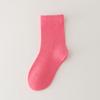 Calcetines nuevos para niños 2024 primavera y verano color sólido calcetines hasta media pantorrilla delgados transpirables calcetines deportivos niños y niñas bebé mayoreo