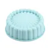 Forma de Silicone de Girassol Transfronteiriça para Bolo Prato de Torrada DIY Doméstico Forma para Assar Pão Forma Redonda Charlotte para Bolo