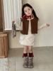 Chaleco Corto Coreano para Niñas Princess Yuyu Otoño e Invierno Chaqueta Chaleco de Cachemira Chaleco de Peluche