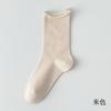 95% Algodón Pilas Enrollables Primavera y Verano Malla de Algodón Puro Calcetines de Mujer de Media Caña con Encaje Color Sólido Finos Calcetines de Algodón Boneless Zhuji