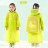 Impermeable con Mochila Enterizo para Niños al por Mayor, Impermeables con Estampado Personalizado para Estudiantes que Van a la Escuela