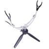 Pesca en Hielo Pesca de Invierno Plegable Soporte de Doble Cabezal Aleación de Aluminio Anticongelante Trípode Caña de Pescar en Hielo Rueda Soporte Integrado Soporte de Doble Cabezal