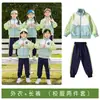 Uniformes Escolares Primarios de Primer Grado, Uniformes de Grupo para Reunión Deportiva de Primavera y Otoño, Uniformes de Clase para Niños, Uniformes Verdes de Graduación de Jardín de Infancia