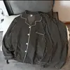 Pijama de Mujer de Moda para Primavera y Otoño, Algodón Burbuja de Manga Larga y Pantalones, Conjunto de Ropa para Casa tipo Cárdigan para Chica Dulce