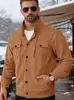 Chaqueta de Trabajo Retro Americana para Hombre de Otoño e Invierno con Múltiples Bolsillos, Solapa de Pana, Mangas Largas - Frontera Europea y Americana Amazon