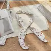 Lenço de Seda com Pérolas Estilo Coreano para Fotografia, Design de Nicho para o Dia a Dia, Lenço Fino Doce e Cool, Fita de Bolinhas para Primavera e Verão, 18 Cores