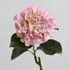 Flor Artificial de Hortensia Película de Impresión 3D Se Siente Hortensia Boda Decoración de Boda Sala de Estar Flor Decorativa Material de Flor Artificial