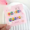 Comercio Exterior Caricatura Niños Manicura Infantil Corazón Arcoíris Decoración Uñas Portátiles Infantiles 12 Piezas Uñas Infantiles Frescas Pequeñas