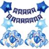 Paquete de Globos de Película de Aluminio Amazon Transfronterizo Decoración de Fiesta Set de Letras Globo de Cumpleaños de Papel de Aluminio Venta al por Mayor