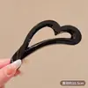 Pinza para el Cabello de Plátano en Forma de Corazón para Mujer 2025 Nuevo Herramienta para Fijar Cola de Caballo Alta Pinza de Garra para Moño en la Parte Posterior de la Cabeza Accesorio Vertical para el Cabello