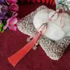 Yixiangfei hebilla de seguridad de tres colgantes borla 12 cm borla cheongsam vestido cara de caballo colgante de jade decoración colgante de cintura tapeta de presión paso prohibido