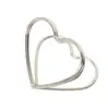 Portanotas Vertical Transfronterizo Soporte Asiento Figura de Ocho Metálico Soporte Mensaje de Amor de Escritorio Portatarjetas Doble Capa Fabricante Venta al Por Mayor