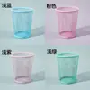 Porta-canetas de grade metálica empilhável, recipiente cônico de armazenamento para mesa de escritório, material escolar para estudantes, design minimalista preto