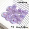 Sándwich de Conejo Bola de Crema Plateada Crackle de Hielo DIY Cadena para Teléfono Móvil Cadena de Clip Trasero con Cuentas Colgante Decorativo Pulsera Joyería