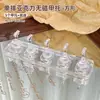 Soporte de Uñas No Magnético Ojo de Gato Base para Práctica de Nail Art Pieza de Ajedrez Transparente Acrílico Soporte de Exhibición Portátil