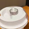 Anillo Abierto de Saturno con Circonita Estilo Coreano Lujo Ligero Moda para el Trabajo Temperamento Anillo para el Dedo Índice Joyería Personalizada de Moda Venta al por Mayor