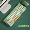 BOW teclado y ratón externos USB para portátil, set lindo para niños y niñas, silencioso, para oficina