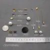 Broche material diy malla de cobre aguja de una línea aguja de punzar aguja para cuello base para corsage casero accesorios