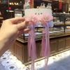 Tocado Hanfu estilo antiguo accesorios para el cabello pasador infantil pinza para niñas par Joyería de traje Tang cinta con borla Pasador de loto