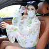 Chal protector solar de verano máscara de gasa de seda helada para niñas traje de velo UV máscara para conducir ciclismo venta al por mayor