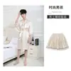 Bata ligera de verano para hombre, pijama de seda helada, bata de baño de manga tres cuartos, ropa de casa de seda holgada estilo coreano, adecuada para primavera y otoño, talla grande